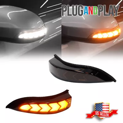 For Toyota Venza Corolla Smoked White/Amber Side Mirror Sequential Signal Lights • $39.99