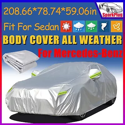 For Mercedes-Benz Full Car Cover Waterproof All Weather UV Resistant Protection • $35.99