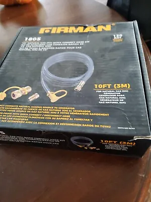Firman 1/2  Natural Gas (NG) Quick Connect Hose Kit Assembly (10') • $59.99
