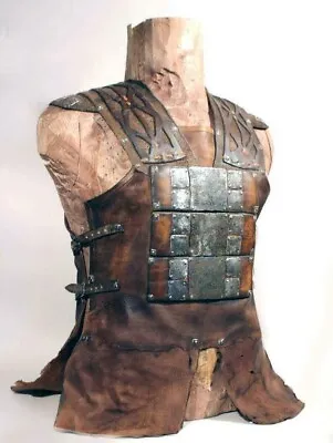 Medieval Viking Leather Armor With Brass Accents; Unisex Breastplate; LARP And C • $289.90