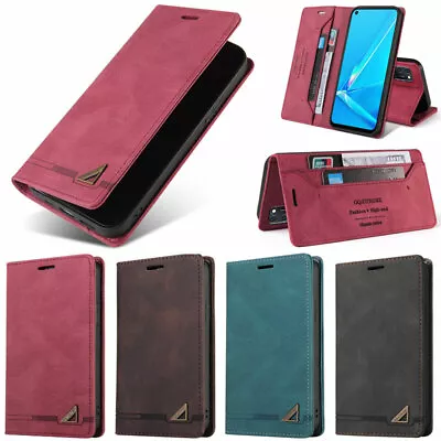 $12.14 • Buy For Oppo A53 A52 Find X3 Realme 7 Pro C11 Retro Wallet Leather Flip Cover Case