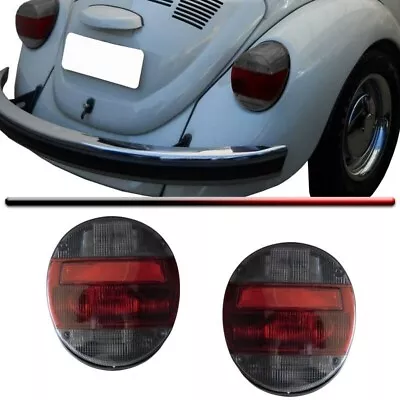 Rear Tail Light Lens Pair VW Type  T1 Volkswagen Bug Super Beetle 73-79  Smoked • $69.99