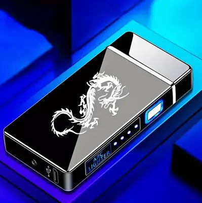 Dragon Electric Windproof Lighter Rechargeable USB Lighter Father's Day Gift • $19.99