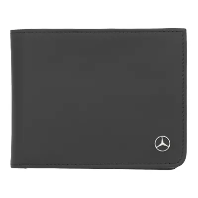 Mercedes Benz Original Wallet With Ridf Protection Cattle Leather Black Nip • $123.33