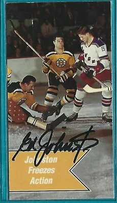 ED JOHNSTON Signed 1994 Parkhurst Card #167 BOSTON BRUINS Parkie Tall Boy • $8.99