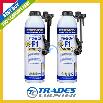 2x Fernox Central Heating Protector F1 Express 62418 400ml Limescale Inhibitor • £199.99