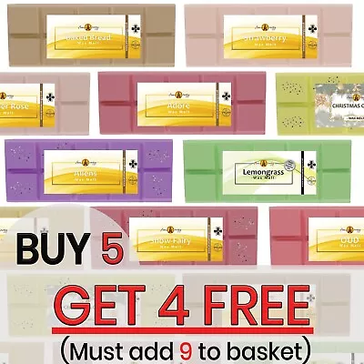£0.99 • Buy Wax Melts 50g Highly Scented Large Wax Melt Snap Bars Handmade Fragrance