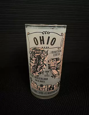 Vintage Frosted Glass  Ohio  - 5  / 8oz. • $12