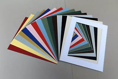 Cardboard PICTURE MOUNTS For 10x8  Picture Frame Lots Of Colours & Cut Out Sizes • £3.99