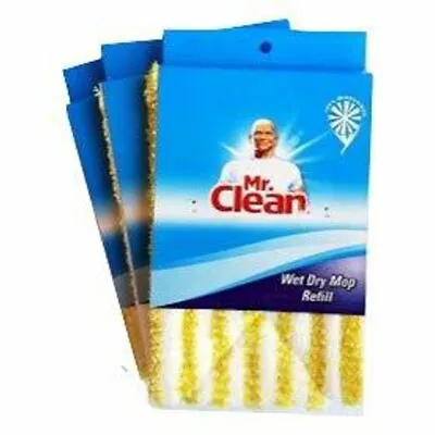 Mr. Clean Wet Dry Mop Refill Microfiber 3 Pack Color May Vary • $23.99