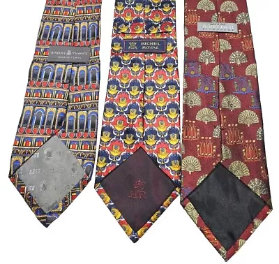 (3) TALBOTT/RICHEL/BOULDER-Mens Geometric/Sconce Theme Silk Dress Ties • $9.95