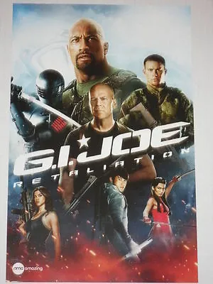 G.I. JOE RETALIATION - Movie Poster - Flyer - 11x17 - DWAYNE JOHNSON - AMC • $2.29