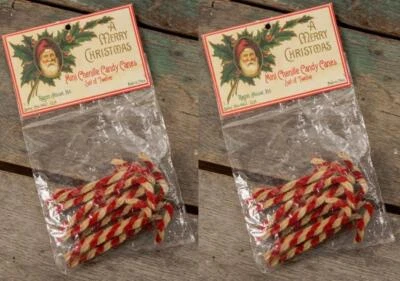 $14.99 • Buy Ragon House Mini Chenille Candy Cane Christmas Tree Home Decor Set Of 24