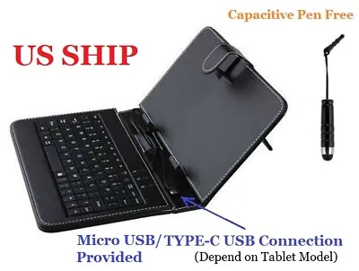 Universal Case Cover With USB Keyboard For Android Windows 7  8  9  10  Tablet • $14.28