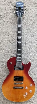 Epiphone Les Paul Modern Figured Top Electric Guitar - Magma Orange Fade • $699