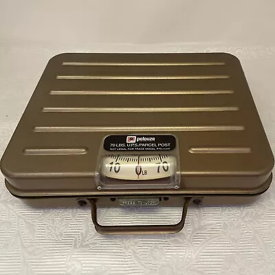 Metal Pelouze 70 LBS UPS/Parcel Post Postal Suitcase Scale With Locking Tab • $19.98