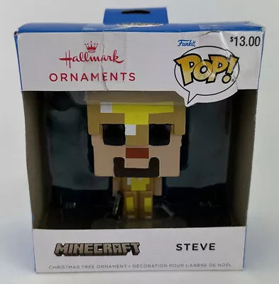 MINECRAFT STEVE Funko Pop! Christmas Ornament Hallmark 2022 NIB • $8.44