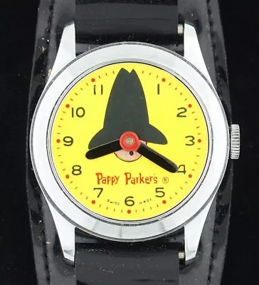 Vintage Wind-up Bradley Pappy Parker Advertising Character Watch • $79.99