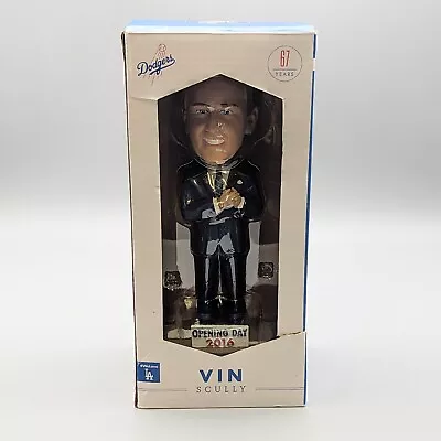 New Vin Scully 2016 Opening Day Retirement Bobblehead Los Angeles Dodgers • $69.99