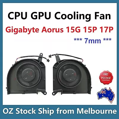 CPU GPU Cooling Fan For Gigabyte Aorus 15G 15P 17P KB RX7G RX5G RP77 XB XC XD • $95