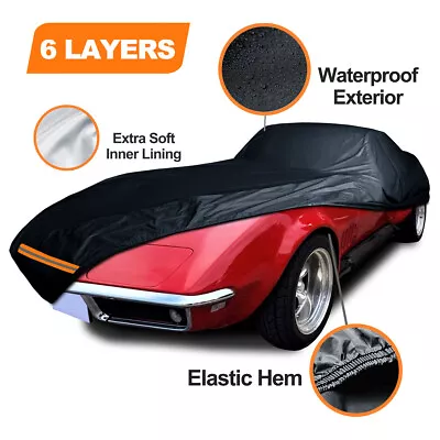 6 Layer CUSTOM FIT Chevy Corvette C3 Car Cover 100% Waterproof All Weather • $59.87