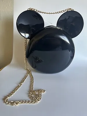 Vegan Disney Mickey Mouse Head Black Purse • $35