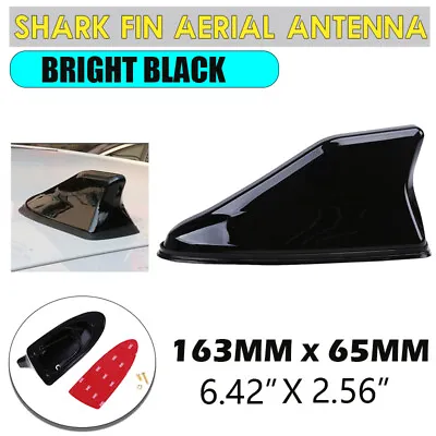 £10.69 • Buy Gloss Black Car Shark Fin Antenna Roof Aerial FM/AM Signal Waterroof Universal