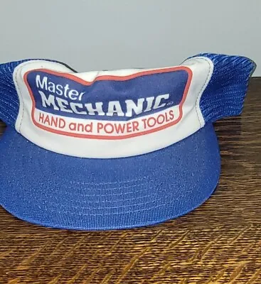 Vintage Master Mechanic Hand And Power Tools Hat Cap Adjustable Trucker • $17.11