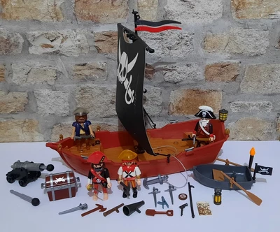 £17.90 • Buy Playmobil 5289 Pirate Ship With Extra Figures And Row Boat, Accessories, Bundle
