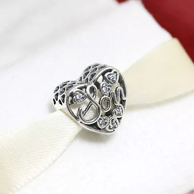 Authentic Pandora Mother And Son Bond 792109CZ Wife Mom Christmas Gift Sale • $38.99