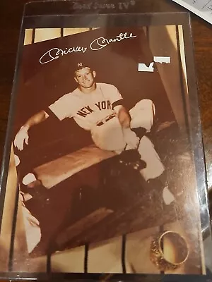 Mickey Mantle Photo Restaurant Sports Bar Picture Guide 4x6 Image Yankees Hof • $21