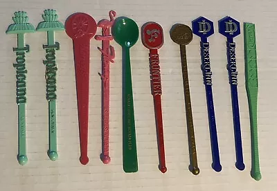 Vintage Las Vegas Swizzle Stick Cocktail Lot Tropicana Flamingo Frontier Etc • $14.99