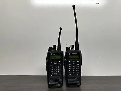 $169.95 • Buy Lot Of 2 Motorola XPR 6550 Portable Two-Way Radio AAH55UCH9LB1AN