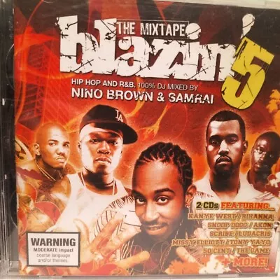 $7 • Buy Blazin' 5 - Hip Hop Mixtape [50 Cent Rihanna JLo Ice Cube De La Soul] 2 CD Set
