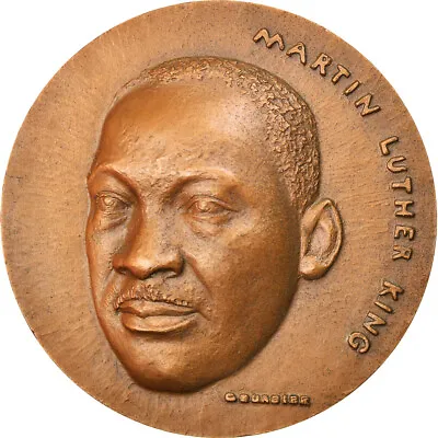 [#6978] France Medal Martin Luther King Prix Nobel De La Paix 1969 Courb I • $219.70