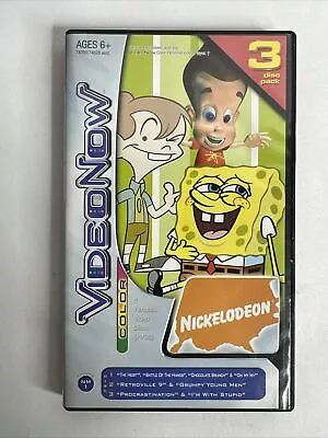 Hasbro Video Now Color Nickelodeon Spongebob Jimmy Neutron 3 PVD Disc Pack • $8.99