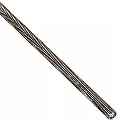 18-8 Stainless Steel Fully Threaded Rod 3/8-16 Thread Size 36 Length Right • $9.74