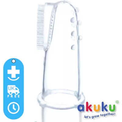 Baby Finger Toothbrush Silicone BPA FREE Teething Gum Cleaner Massager Soother • £3.95