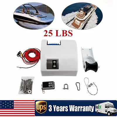 12V Boat Electric Windlass Anchor Winch W/ Wireless Remote Marine Saltwater USA • $151.20