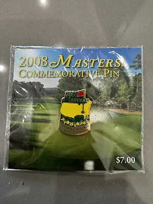 2008 MASTERS COMMEMORATIVE PIN New Sealed In Package • $24.90