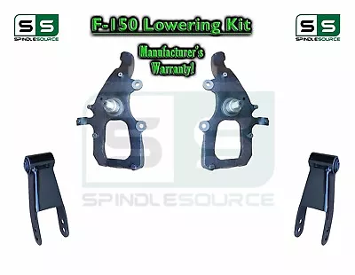 2  / 3  Drop Lowering Kit Spindles Shackles FOR 2004 - 2008 Ford F-150 2WD • $299.33