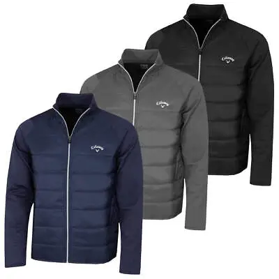 Callaway Golf Mens 2024 Wind Resistant Puffer Full Zip Padded Jacket 35% OFF RRP • £54.95