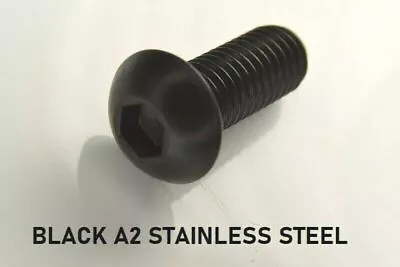 Socket Button Head Screws Allen Socket Bolts BLACK STAINLESS STEEL M4 M5 M6 M8 • £6.15