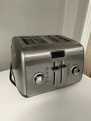 KitchenAid 4 Slice Motorized Toaster KMT422CU1 Digital Display Stainless Steel • $20