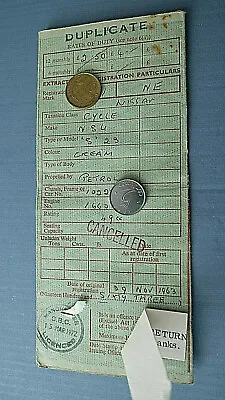 OLD GREEN LOGBOOK RF60 From A 1963 NSU (Quickly) S23 49cc MOPED • £25