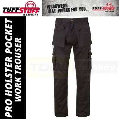 £16.95 • Buy TuffStuff Mens Work Trousers Cargo Trousers Holster Pockets - Knee Pad Pockets 