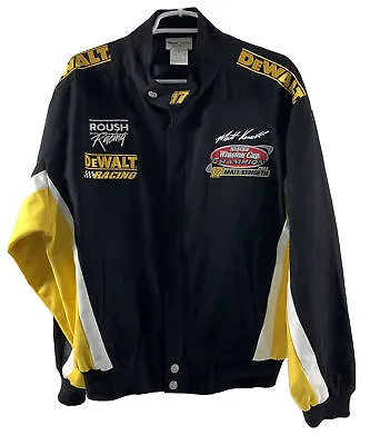 Vintage NASCAR Roush Dewalt Racing Matt Kenseth Winston Cup Jacket Small S Black • $56.52