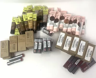 WHOLESALE LOT OF 108 PIECE Makeup - Covergirl Maybelline Burt's Bees L'oreal • $53.99