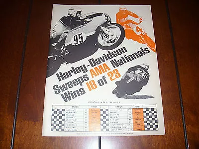 1969 Harley Davidson Cafe Road Racer  - Original Vintage Ad • $11.95