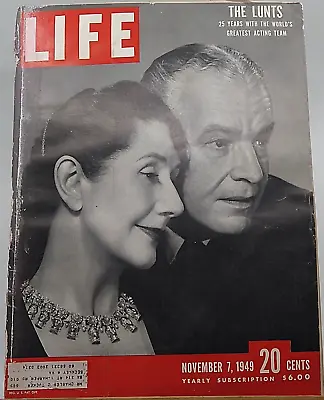 Vintage 1949 November 7 Edition LIFE Magazine Post War • $14.97